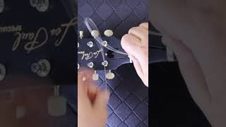 Replacing Strings on a Les Paul Wrap Around Bridge gibson gibsonlespaul [upl. by Milena]