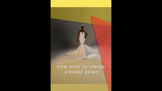 How easy to create a bridal gown GRAFIS CAD [upl. by Aneral351]