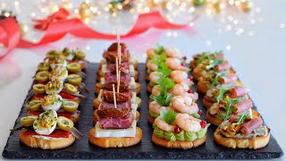 4 Canapés Gourmet con Pan Tostado para Celebrar la Navidad 20232024  DarixLAB [upl. by Proctor]