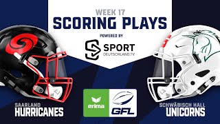 Saarland Hurricanes  Schwäbisch Hall Unicorns  Highlights  ERIMA GFL 17 Woche  SDTV Football [upl. by Aronos]