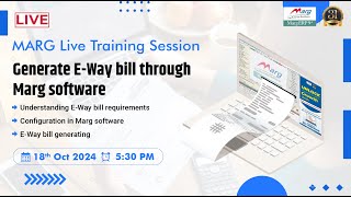 Generate EWay bill through Marg Software [upl. by Ahsilat]