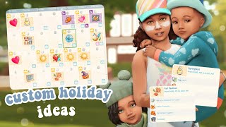 📅 Custom Calendar Ideas and Mods to add to your Gameplay 🐣  The Sims 4 Holiday Ideas [upl. by Reinhard]