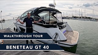 Beneteau GT40  Walkthrough Tour  Quality Sport cruiser with and excellent space for socialising [upl. by Hertz524]