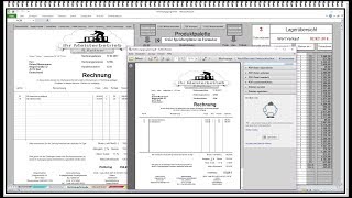 Rechnungsprogramm mit Kundendatenbank Produktpalette und Warenwirtschaft [upl. by Natal]