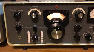 KWM2A Zero Beat to 15MHZ WWV and C76 Calibration [upl. by Tneicniv617]