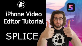 Splice App Tutorial  Editing Video on your iPhone 2020 Update [upl. by Alleciram22]