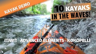 KAYAK TEST Bouncing around in 9 inflatable kayaks Ive owned Itiwit Advanced Elements amp Kokopelli [upl. by Iur]