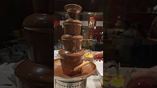 Chocolate 🍫 fountain ⛲🍫⛲ [upl. by Enilraep]