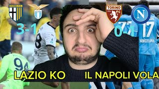 SCHIACCIASASSI IL NAPOLI CONTINUA A VINCERE LAZIO KO A PARMA napoli lazio [upl. by Namaan]