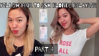 HOW TO YELLOW TO ASH BONDE WELLA T18 amp T14 TONER  PART 4 [upl. by Venuti]