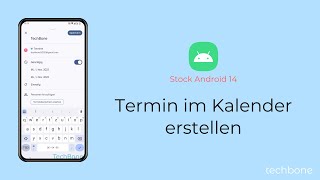 Termin im Kalender erstellen Android 14 [upl. by Acinot312]