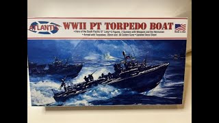 Atlantis WW2 PT Torpedo Boat kit unboxing [upl. by Ness]