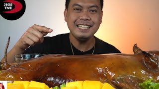 Roasted Pig  ASMR MUKBANG [upl. by Vanda898]