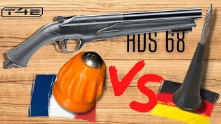 HDS 68 16 joules • 68 cal metalplastic slugs • Made in France VS Made in Germany [upl. by Traci588]