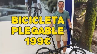 BICICLETA PLEGABLE TILT 100  PLEGADO COMPLETO CIUDAD URBANA decathlon ciclismo deporte [upl. by Leelah]