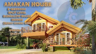 AMAKAN SPLITLEVEL HOUSE DESIGNFARM HOUSE 80sqm covered area Part1 [upl. by Eiroj306]