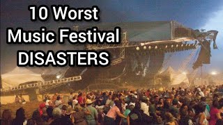 10 Worst Music Festival DISASTERS [upl. by Kelcy]