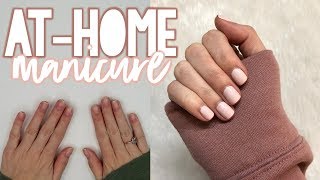 ATHOME MANICURE TUTORIAL  Sarah Brithinee [upl. by Dawes179]