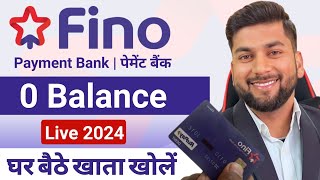 Fino Payment Bank Account Opening 2024  Fino Payment Bank  Fino Bank Account Opening Online [upl. by Sabrina]