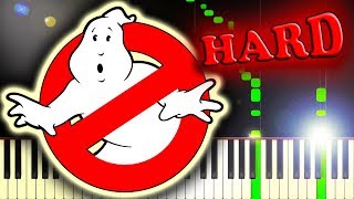 GHOSTBUSTERS  THEME SONG  Piano Tutorial [upl. by Sirk]