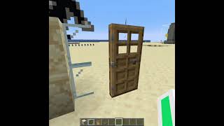 Glass Panes Can Connect To Doors in Minecraft [upl. by Cyprian872]