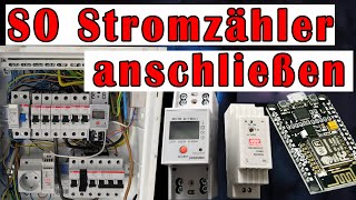 S0 Stromzähler installieren anschließen auswerten  ESP8266 NodeMCU D1 Mini Part 1v2 [upl. by Chemash]