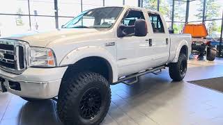 15246 2006 FORD F250 DIESEL 4X4 TUNED INTAKE EXHAUST 6”LIFT 37”BFG KM3s 18” HOSTILES ONLY 68K MLS [upl. by Marie-Jeanne]