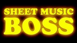 Sheet Music Bosss Intro Theme Piano Tutorial [upl. by Edlyn]