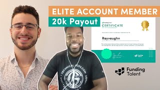 Funding Talent Interview With Elite Account Member Who Received 20K Payout [upl. by Atilal]