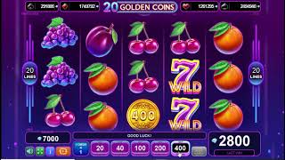 20 Golden Coins  EGT Slot [upl. by Ahsitra]