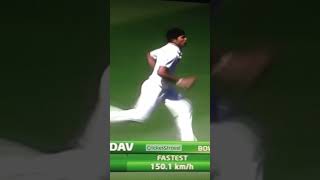 Umesh yadav bowling 1501 Kmph vs Australia in 2011 Test series umeshyadav india fastbowler [upl. by Tekla]