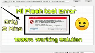 Mi Flash Tool Error Fix 1000 Working 2024  Tech Helper Veer [upl. by Gal]