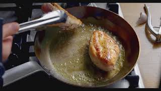 Crispy golden pan fried chicken breasts with Lurpaks Frying Liquid [upl. by Uhayile]