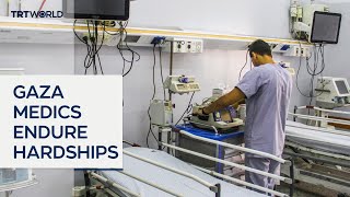 Gaza medics try to stay afloat amid weak medical systems [upl. by Ahseyi]