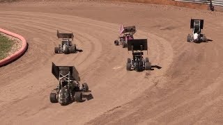 8 2017 NZ Quarter Scale Speedway Championship  Sprint Cars Heat  Day 1 [upl. by Anitram]