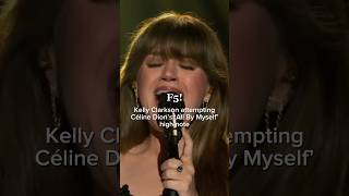 Kelly Clarkson attempting All By Myself high note arianagrande vocals highnote celinedion [upl. by Fortuna]