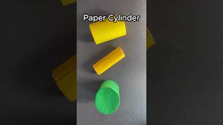 How to make a Paper Cylinder  DIY Paper 3D Cylinder diy origami papercrafts art tutorial [upl. by Matthiew]