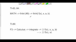 Integrals on a Calculator Texas Instruments [upl. by Hesler475]