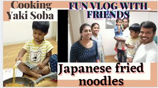 Cooking Yaki Soba Japanese Fried Noodles A fun cooking amp zoo vlog [upl. by Gipson]