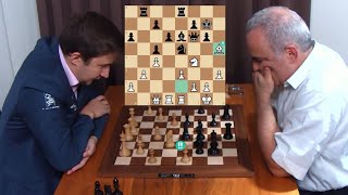 SERGEY KARJAKIN VS GARRY KASPAROV  World Blitz Chess [upl. by Warga]