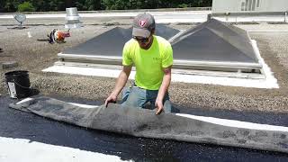 Built Up Roof Repair using Modified Bitumen [upl. by Ardried812]