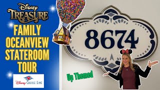 TREASURE  Family Oceanview Stateroom 8674 UP  Full Tour Review FIRST LOOK  Disney Cruise Line [upl. by Arun659]