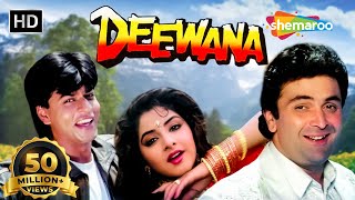 Deewana HD  Shah Rukh Khan  Rishi Kapoor  Divya Bharti  Hindi Full Blockbuster Movie [upl. by Nomolos]