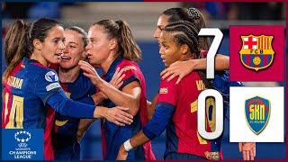 ⚽FC Barcelona 70 SKN StPölten  UEFA Womens Champions League  JORNADA 03⚽ [upl. by Ahsinnor377]