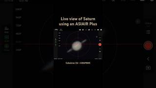 What I see when taking videosphotos of Saturn saturn planet space asiair asi678mc celestron [upl. by Pollerd260]