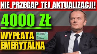 PILNE Wszyscy emeryci otrzymają 4000 zł w grudniu – oto co musisz wiedzieć [upl. by Nahtanoy]