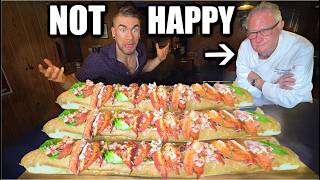 OWNER BETS 1000 I CANT EAT 72quot OF LOBSTER ROLLS  Joel Hansen [upl. by Dnomyad]