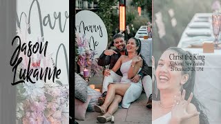 JASON and LUKANNE  Auckland Wedding Livestream [upl. by Nnyleuqcaj]