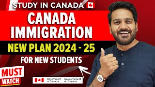 Canada Immigration Plan for New Students for 2024 amp 2025  Canada Student visa Updates 2024 [upl. by Aryam]