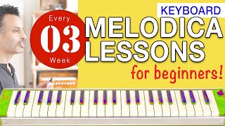 Melodica Lessons for Beginners 3 Keyboard [upl. by Anilra]